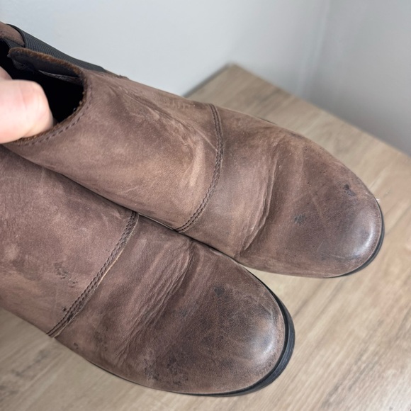 Sorel Women's Emelie Chelsea Boots Waterproof Blackened Brown Size 8.5 - Picture 7 of 10